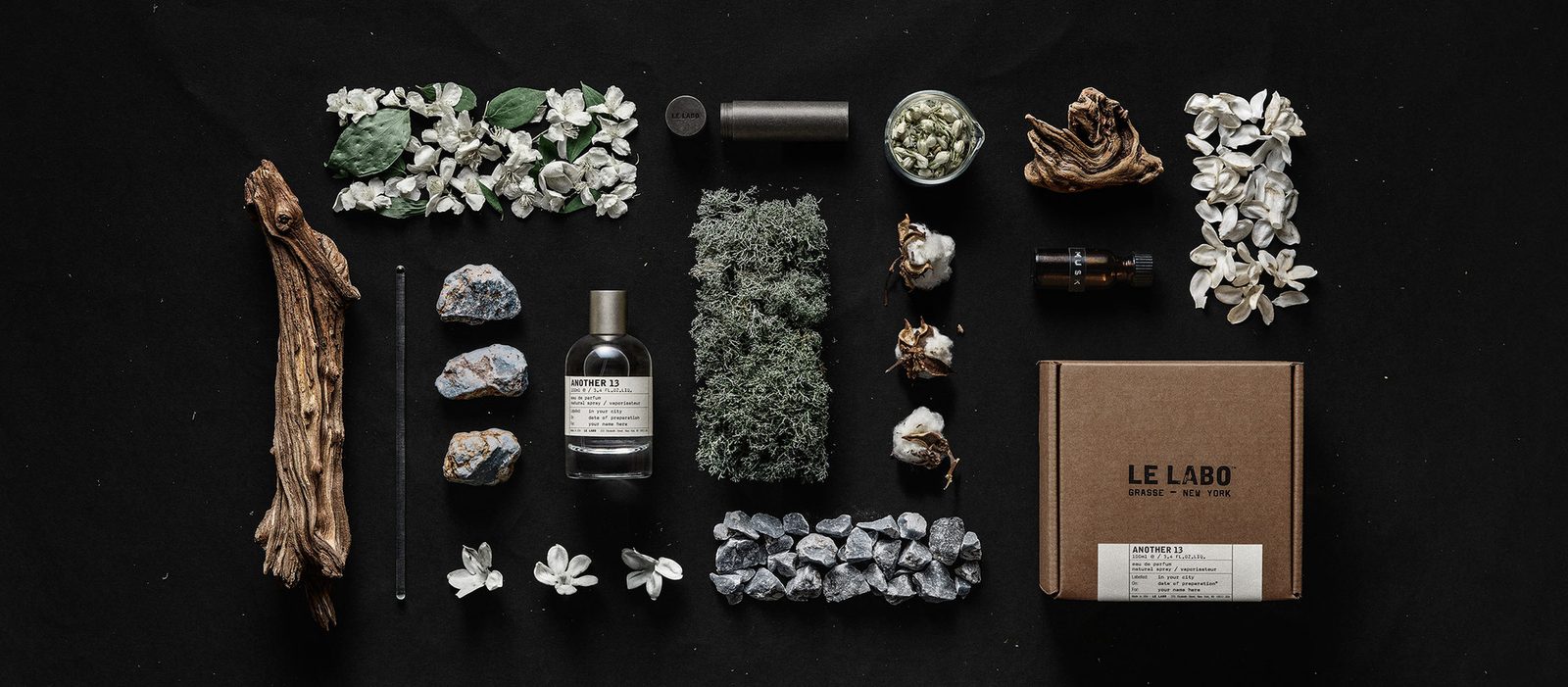 Le Labo Another 13 eau de parfum bottle with jasmine flowers, moss and ambroxan